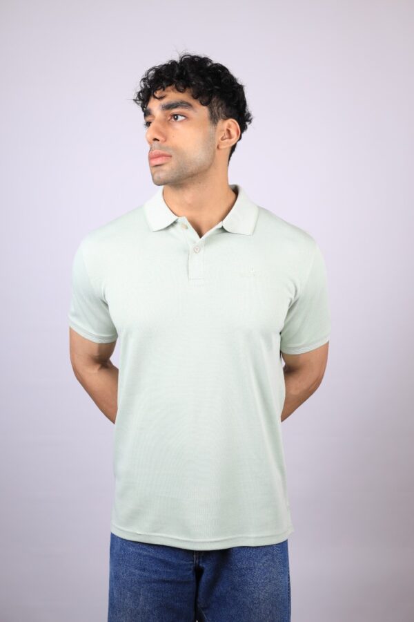 POLO T-SHIRT  HALF SLEEVES LOGO DO DTM TRANSFER MINT GREEN - Image 5