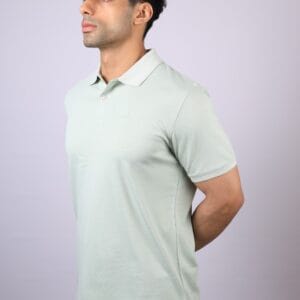Mint Green Logo Polo T-Shirt