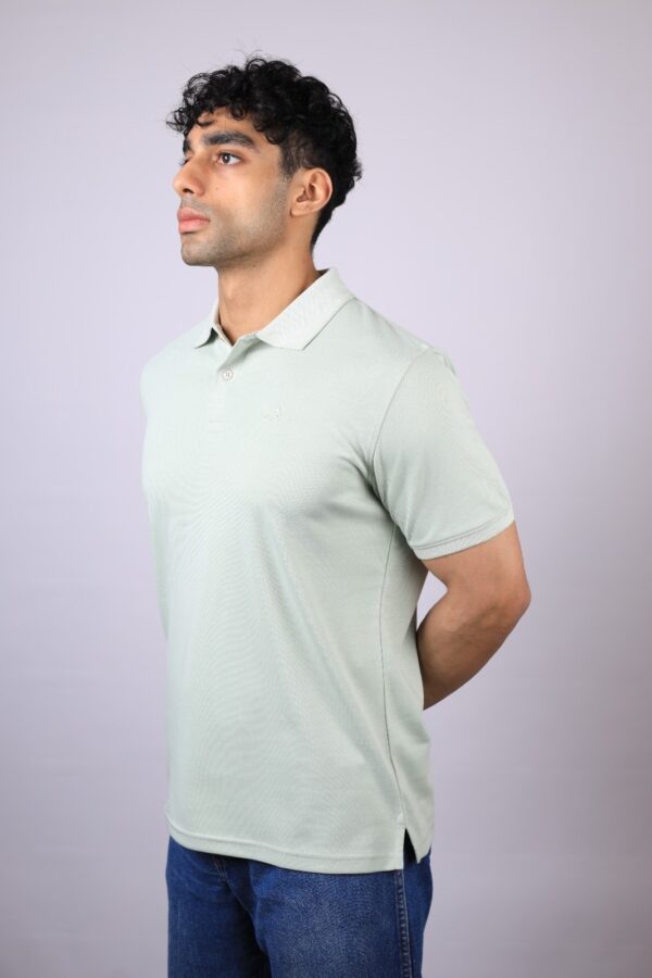 POLO T-SHIRT  HALF SLEEVES LOGO DO DTM TRANSFER MINT GREEN