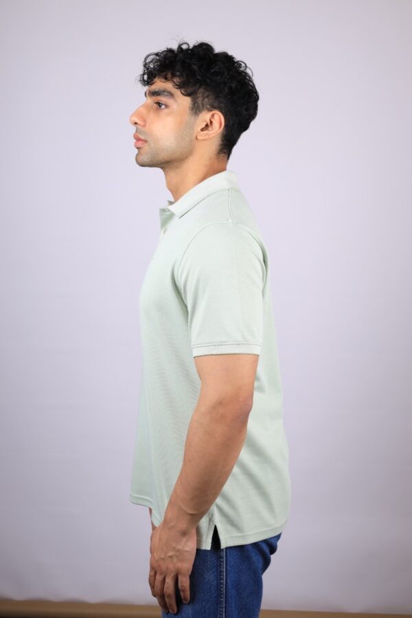 POLO T-SHIRT  HALF SLEEVES LOGO DO DTM TRANSFER MINT GREEN - Image 4