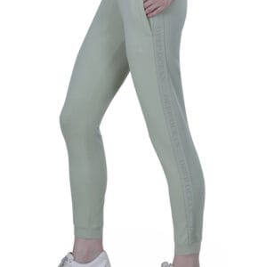 WOMEN'S KNIT LOOPER LYCRA JOGGER DTM EMB/TAPE - Image 3