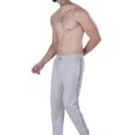 Dusty Grey Lycra Joggers with Tape Detail
