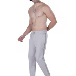 MEN'S KNIT LOOPER LYCRA JOGGER DTM EMB. TAPE DUSTY GREY