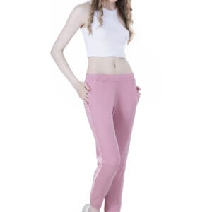 WOMEN'S KNIT LOOPER LYCRA JOGGER DTM EMB/TAPE