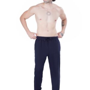 MEN'S KNIT LOOPER LYCRA JOGGER DTM EMB. TAPE NAVY BLUE