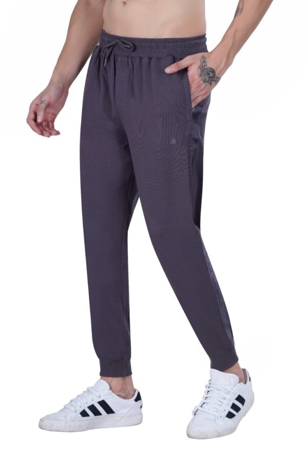 MEN'S KNIT LOOPER LYCRA JOGGER DTM EMB. TAPE DARK GREY - Image 5