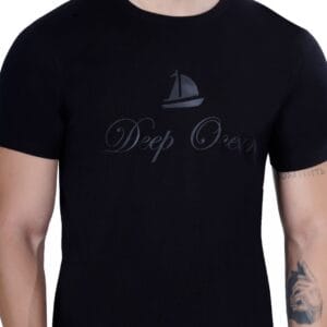 Deep Ocean Knit Crew Neck ( Black )