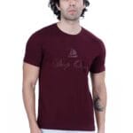 Deep Ocean Knit Crew Neck ( Dark Wine )