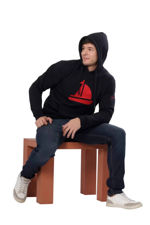 HOODIE LONG SLEEVE RED BIG BOAT