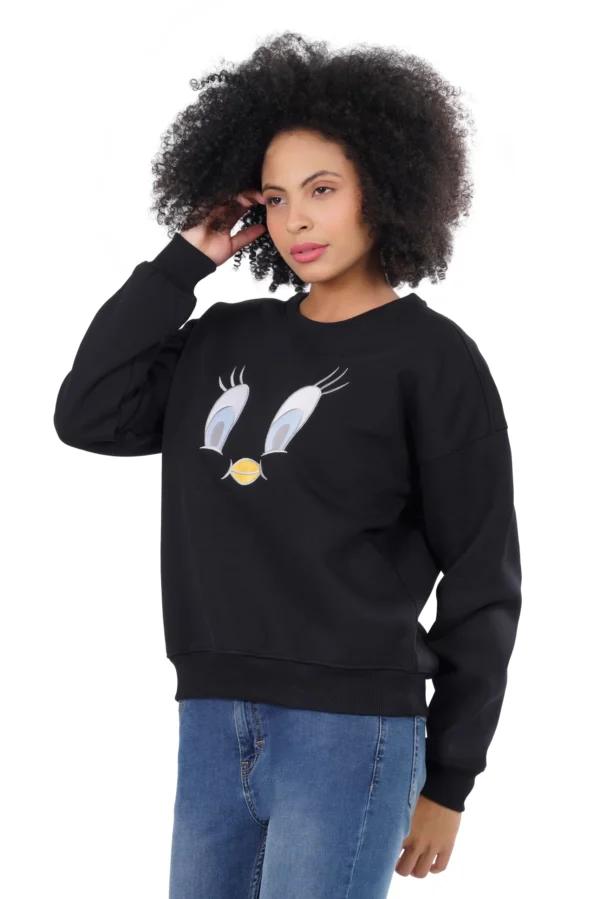 WOMENS ROUND NECK REGULAR TWEETY SWEATSHIRT - Image 3