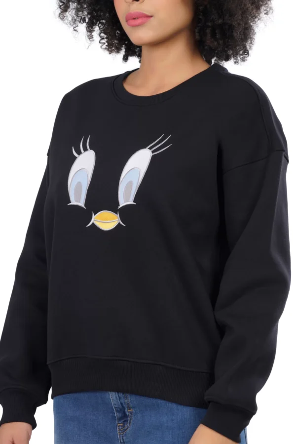 WOMENS ROUND NECK REGULAR TWEETY SWEATSHIRT - Image 5