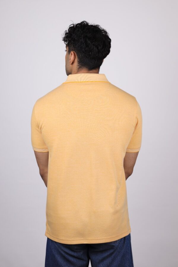 POLO T-SHIRT  HALF SLEEVES LOGO DO DTM TRANSFER YELLOW - Image 2