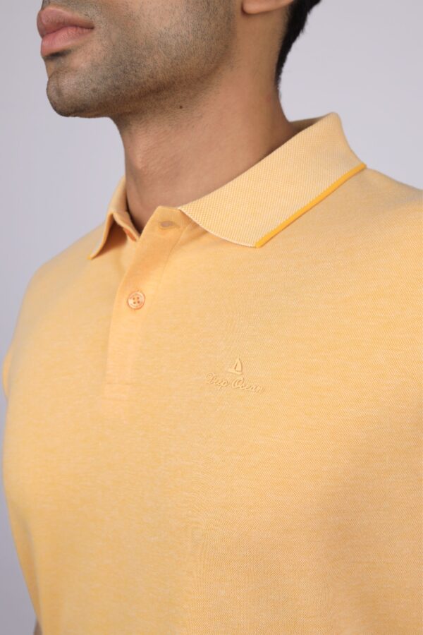 POLO T-SHIRT  HALF SLEEVES LOGO DO DTM TRANSFER YELLOW - Image 5