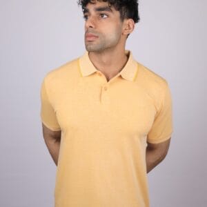 Men's Classic Yellow Polo T-Shirt – Timeless Style & Comfort