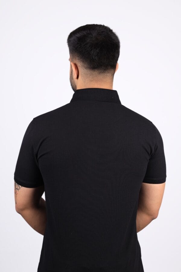 Men's Classic Black Polo T-Shirt – Timeless Style & Comfort - Image 2