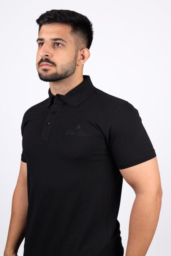 Men's Classic Black Polo T-Shirt – Timeless Style & Comfort - Image 5