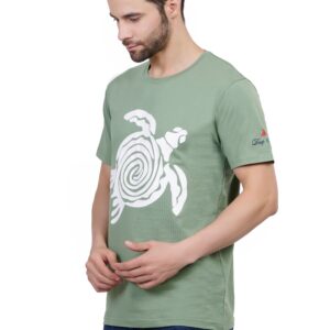 Deep COean Knit Crew Neck Turtle ( Pista Green )