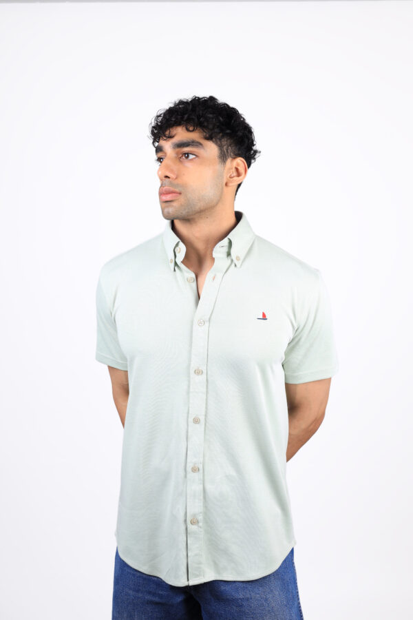 Men's Knitted Shirt Mint Green