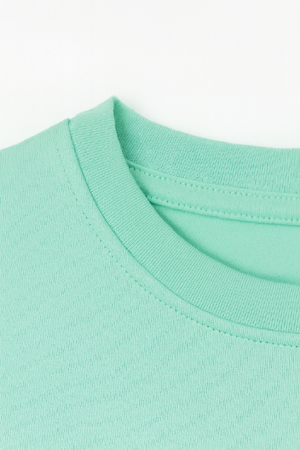 Women’s Crewneck T-Shirt (Aqua Green) - Image 5