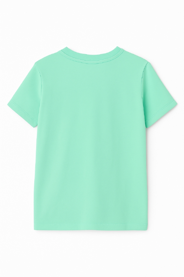 Women’s Crewneck T-Shirt (Aqua Green) - Image 6