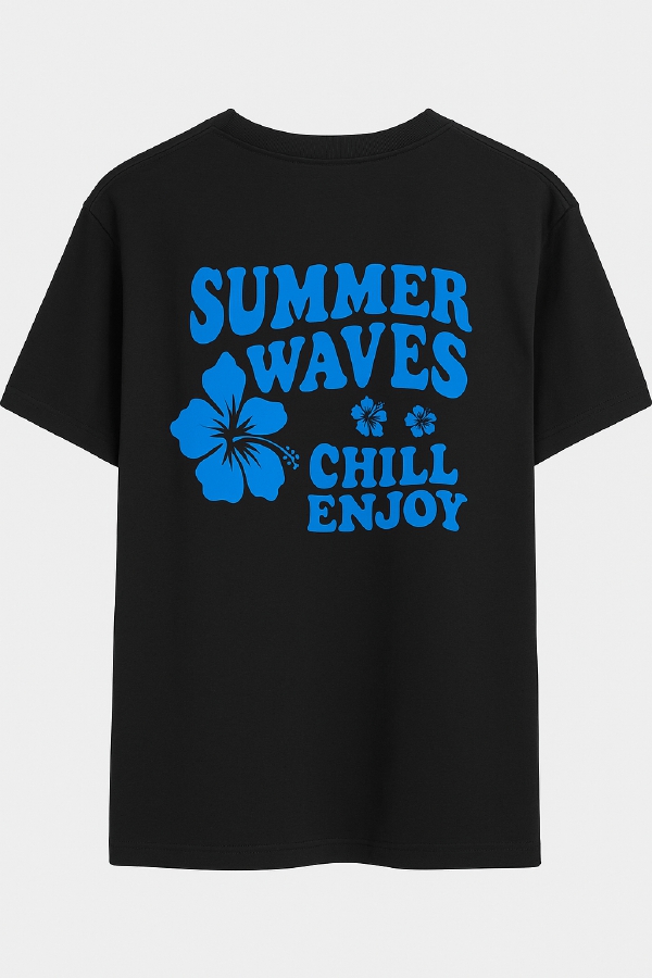 crew neck t - shirt (Off shoulder ) - Image 2