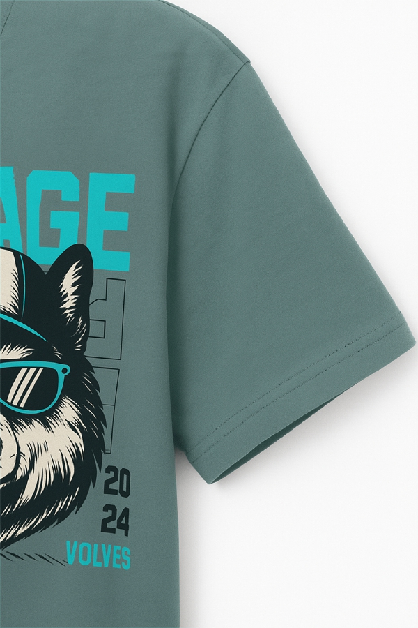 crew neck t - shirt (Off shoulder ) - Image 16